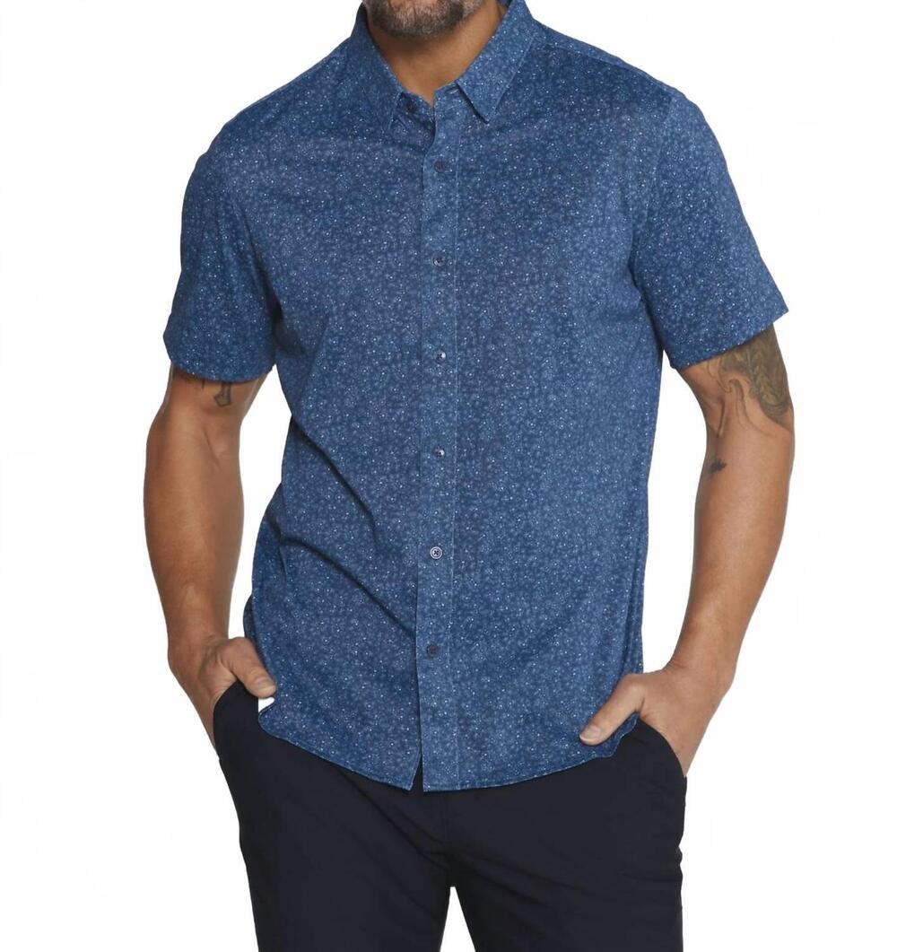 NEW 7DIAMONDS velora short sleeve shirt in midnight